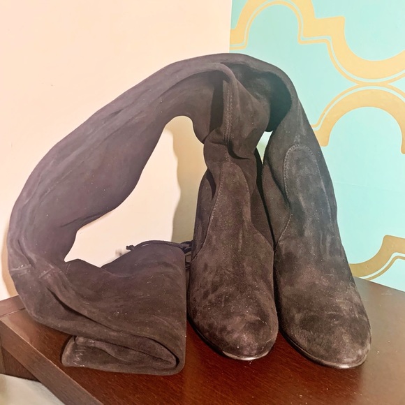 🔥sold🔥Stuart Weizman Highland thigh high boots - Picture 3 of 8
